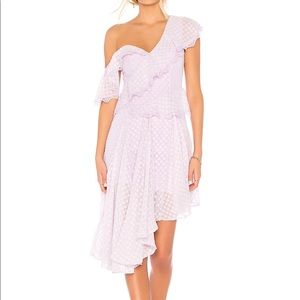 Bardot Lilac One Shoulder Asymmetrical Dress